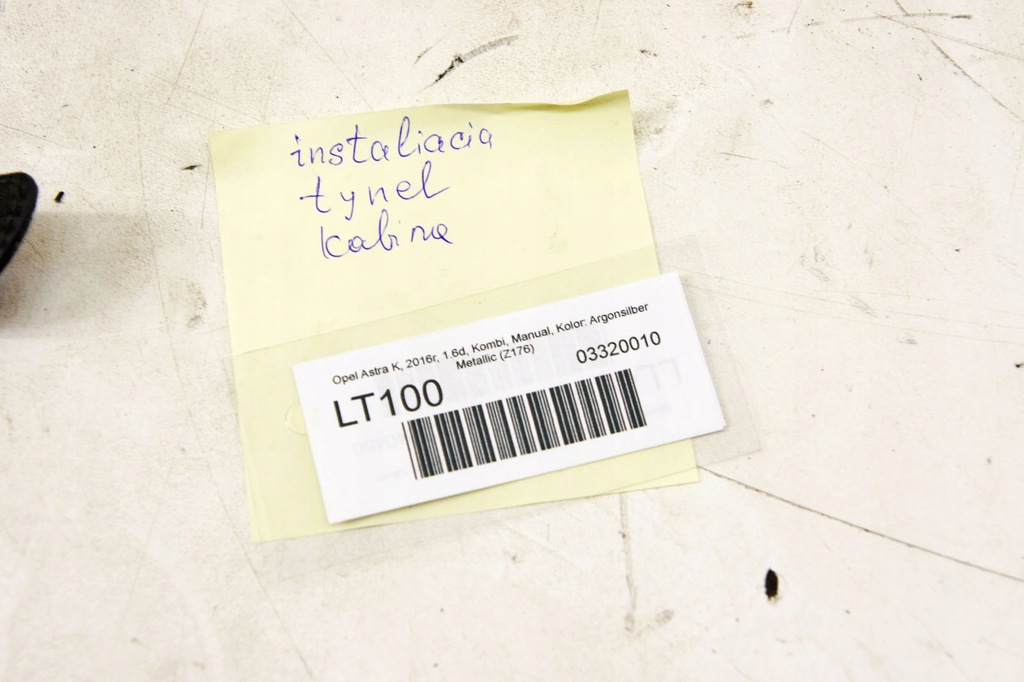 фото №7, Lt100 opel astra k v джгут салону тунель