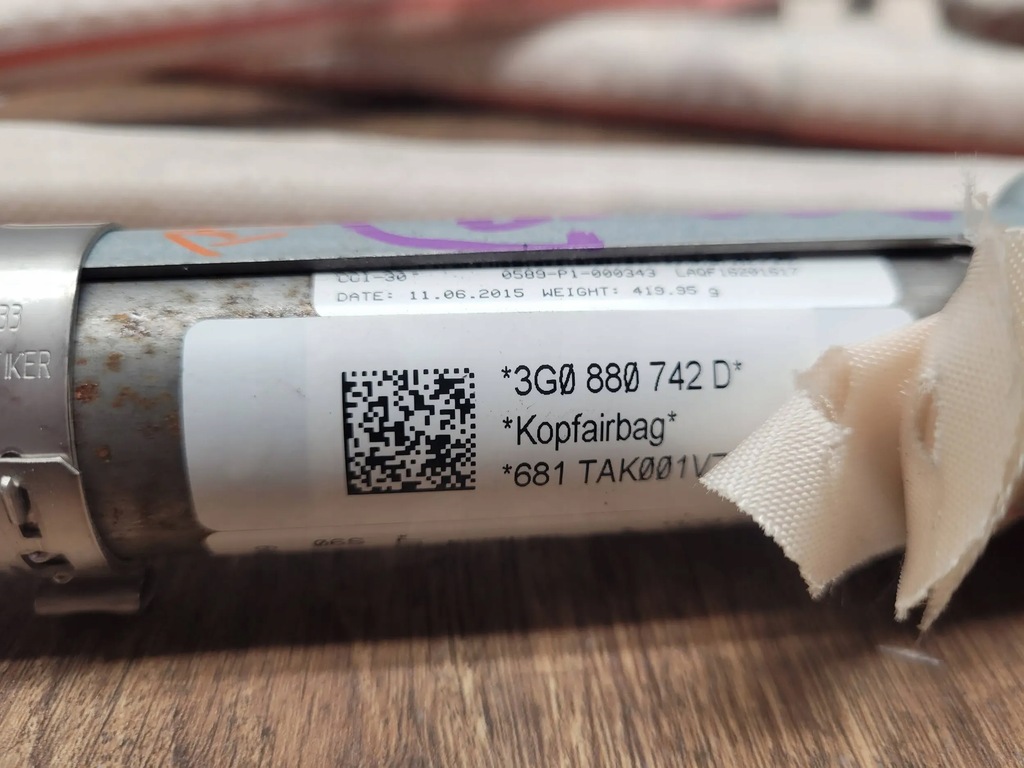 фото №7, Volkswagen passat b8 kombi 3g0880742d шторка безопасности правая