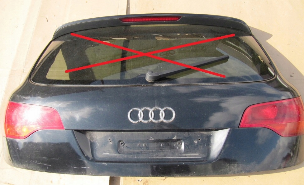 Купить Audi q7 07r крышка багажника задняя задняя czarna без оснащения