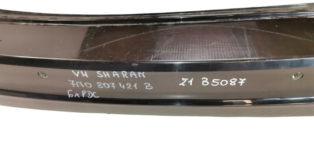 фото №9, Vw sharan ii 2 7n0 2010- бампер задний задняя 6 pdc 7n0807421b