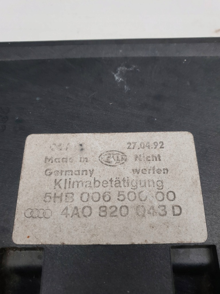 фото №6, Audi 100 s4 c4 1993 панель кондиционера