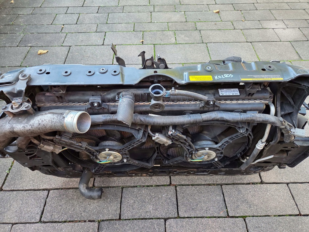 фото №11, Koleos i 2.0dci pas передний балка радиатор вентилятор комплект 08-2016