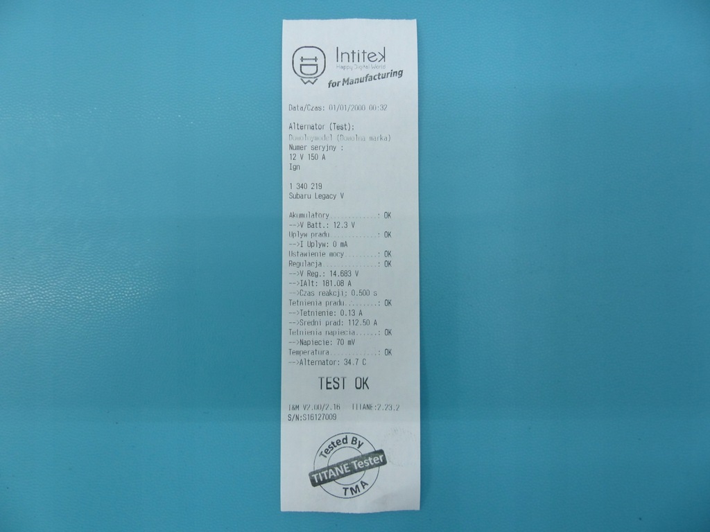 фото №7, Test генератор subaru legacy v 2.0d