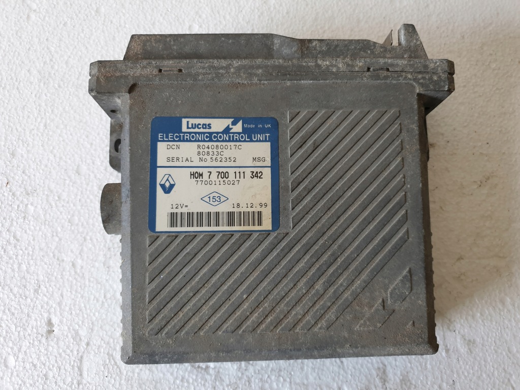 фото №3, Бортовий комп'ютер двигуна renault megane 7700111342