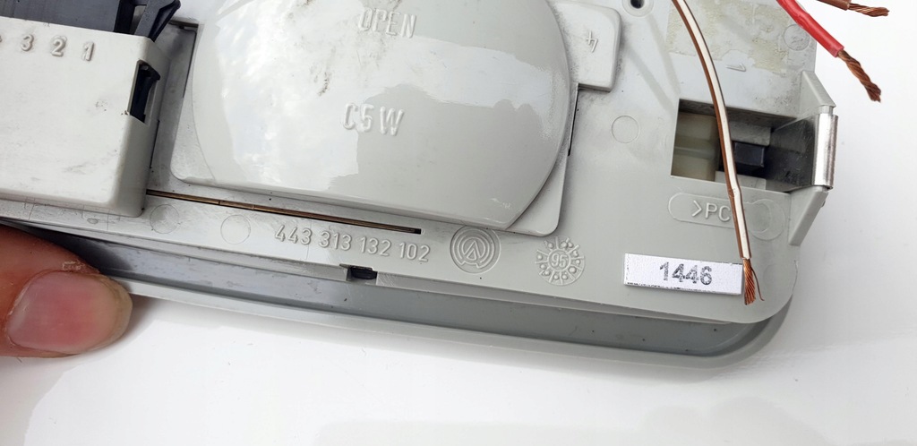 фото №14, Vw polo 6n 6n2 лампа лампа потолочный потолок перед передняя исправна!