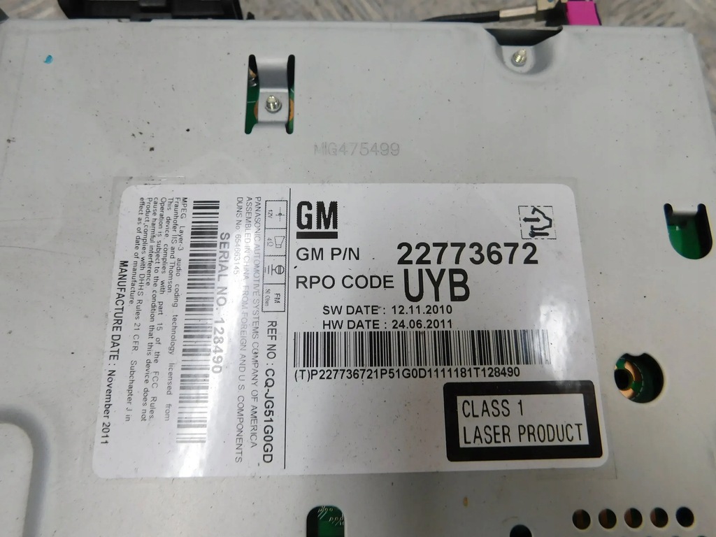 фото №2, Радио 22773672 opel meriva b