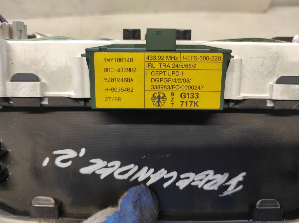 фото №8, Land rover freelander 1 i 96- 1.8 16v набор стартовый блок управления mkc104392