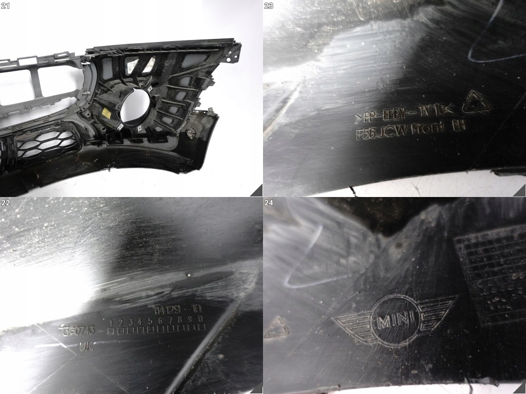 Mini cooper f55 f56 f57 jcw 13-19 бампер бампер спойлер решётка перед в Украине