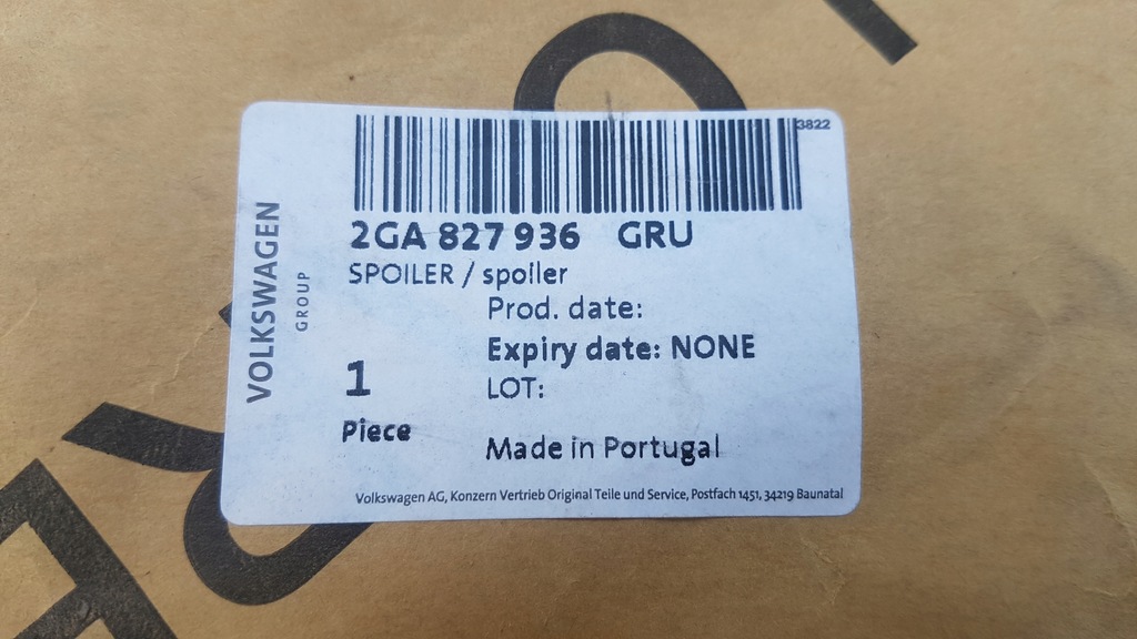 фото №4, Новый org спойлер спойлер задняя задняя крышки vw t-roc