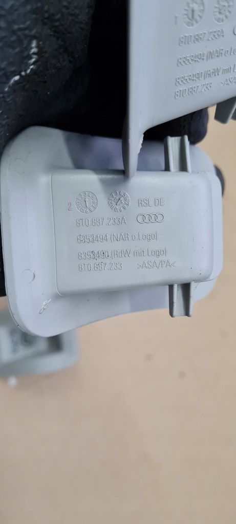 фото №8, A5 s5 8t заглушка isofix сиденье задняя kpl 4szt 8t0887233a