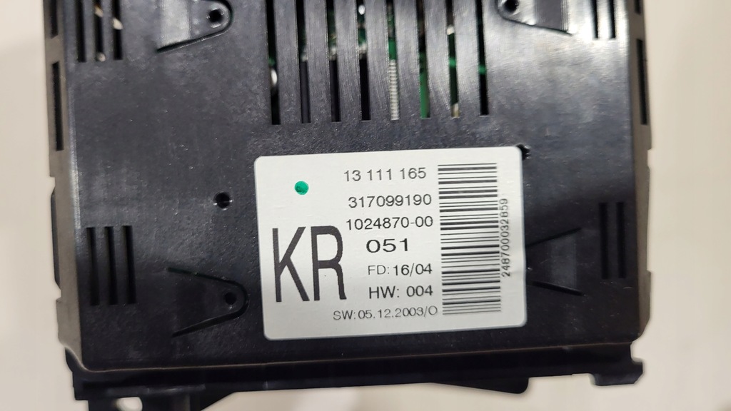 фото №7, Дисплей радіо opel astra h 13111165