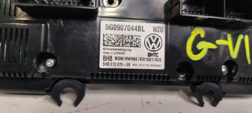 фото №6, Панель кондиционера vw golf vii sportsvan 5g0907044bl