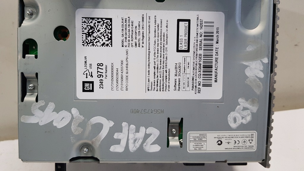 фото №6, Радио навигация opel zafira c 950