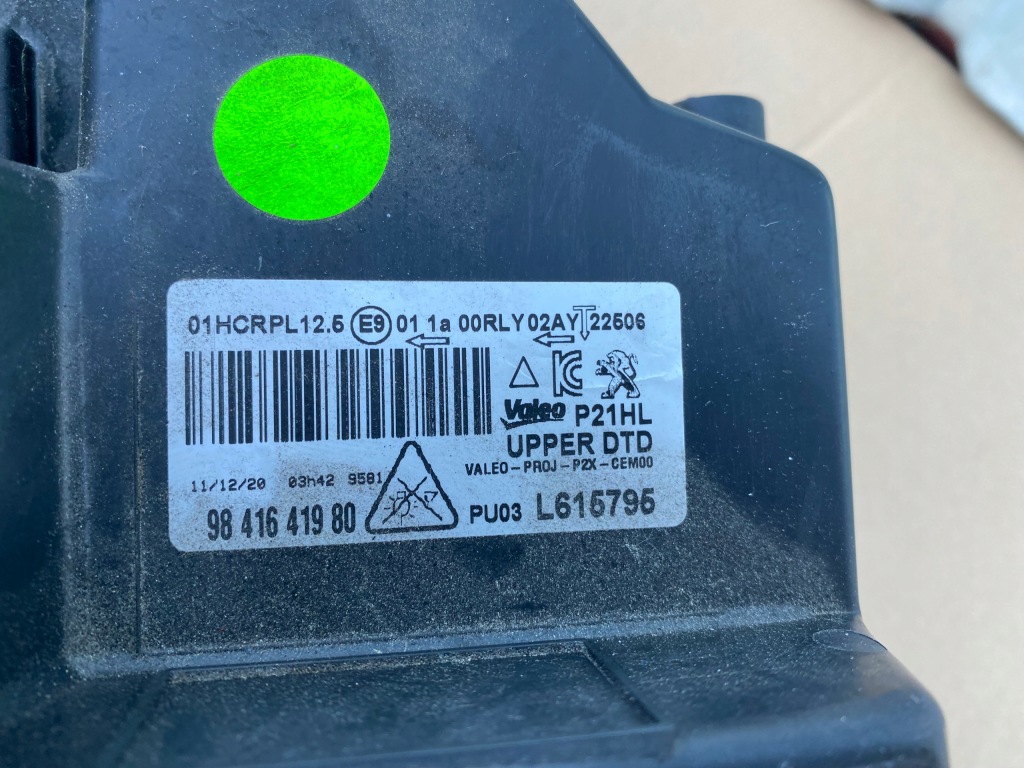 фото №6, Лампа peugeot 208 ii 2008 ii full led правая перед передняя