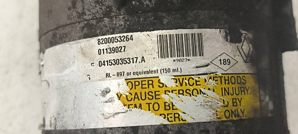 фото №2, Компрессор кондиционера 820053264 renault scenic ii