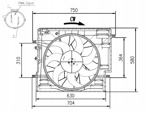 Nrf 47967 вентилятор, охлаждение двигателя Киев