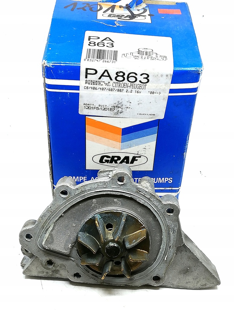 фото №1, Насос wody graf citroen c4 c5 c8 jumpy evasion 1.8-2.2 pa863