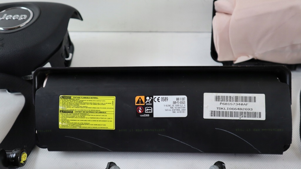 фото №5, Jeep cherokee kl lift 19- набір подушка безпеки p1vr14dx9ae, p68157340f
