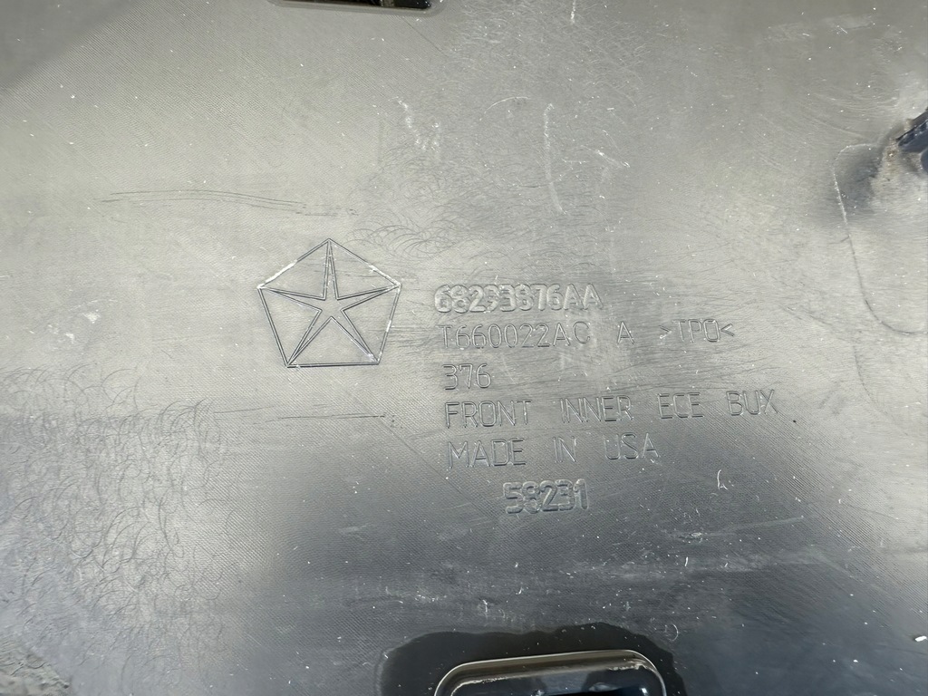 фото №12, Jeep wrangler 4 iv 17r- усилитель бампера перед передние 68293876aa