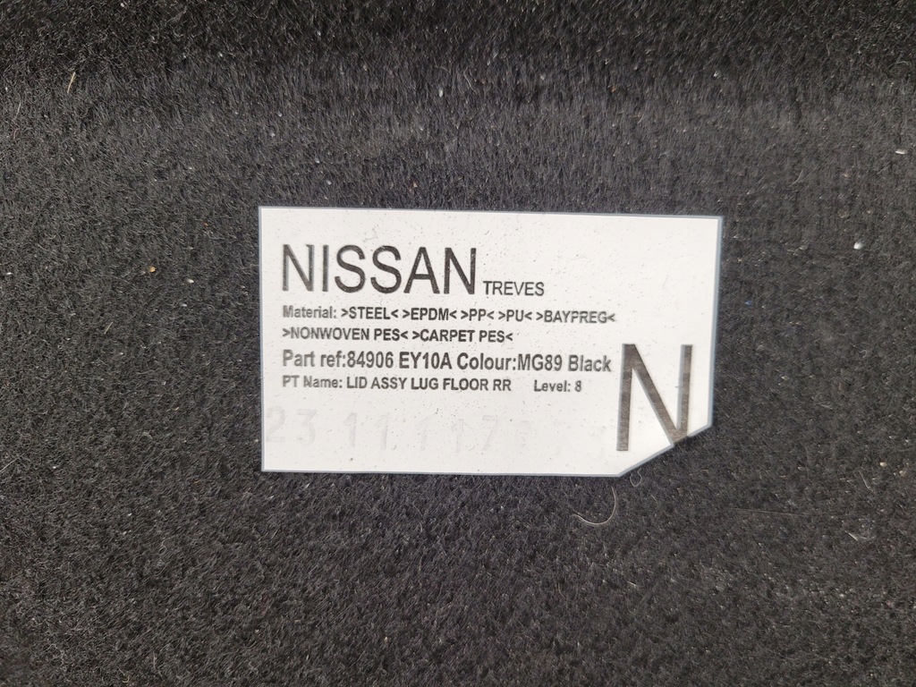 фото №7, Пол бардачок багажника задняя nissan qashqai j10 +2 84906-ey10a