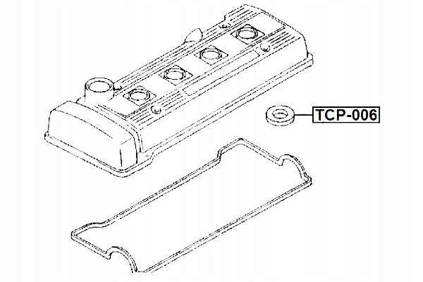 фото №2, Febest tcp-006 кільце ущільнювальний, роз'єм свічки