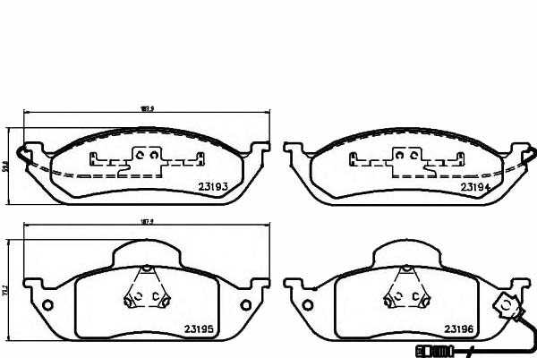 Купить Textar тормозные колодки тормозные mercedes перед w163 ml tex