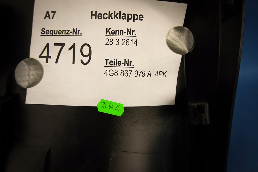фото №10, Оббивка кришки багажника audi a7 s7 rs7 4g8 4g8867979a