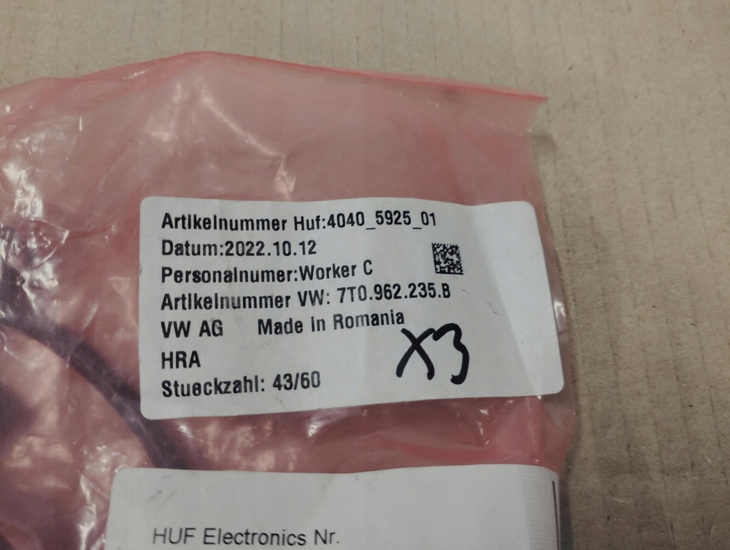 фото №9, Модуль джгут відкривання кришки багажника vw audi 3g0962243e