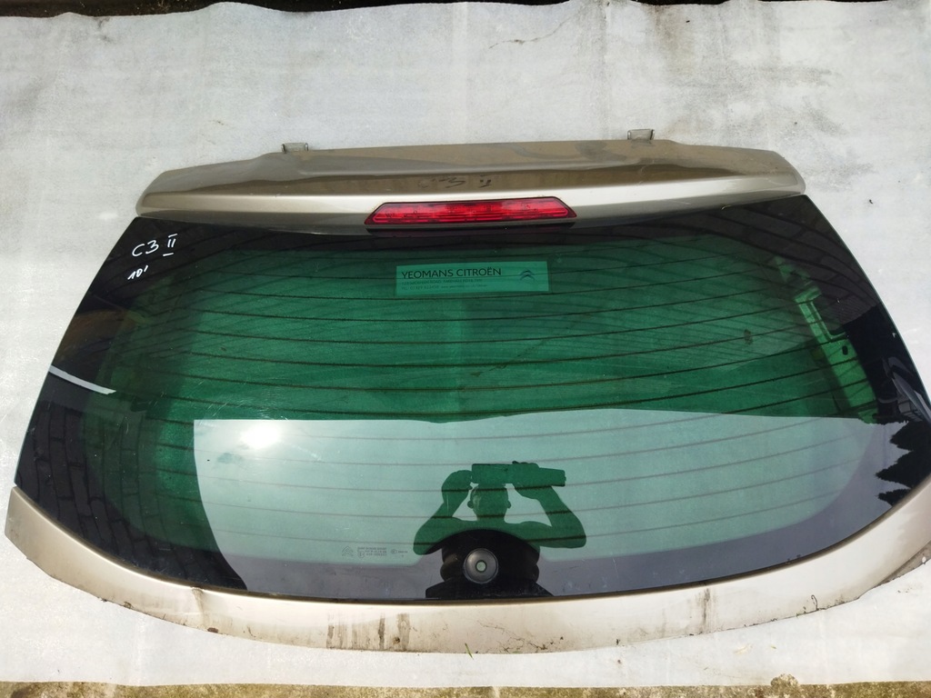 фото №1, Citroen c3 ii стекло крышки задний w крышка 2010r, 2012