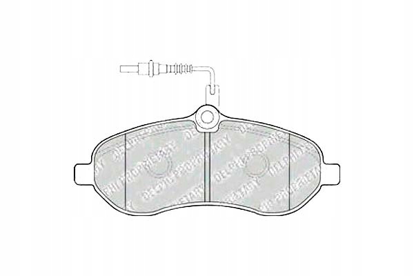 фото №1, Delphi комплект гальмівних колодок ham. перед citroen jumpy