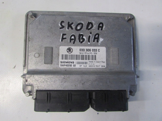 фото №1, Блок керування , бортовий комп'ютер двигуна skoda fabia