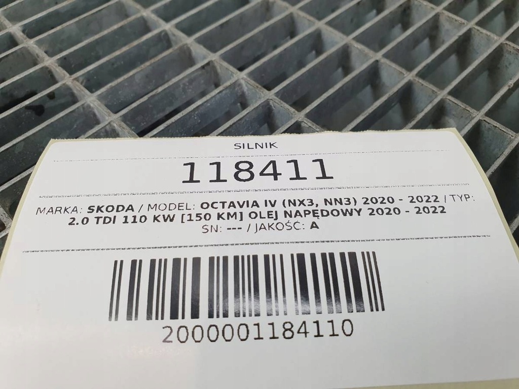 фото №14, Двигатель kompletny 2.0 tdi 150 dxr dxrb skoda octavia iv lift 2024