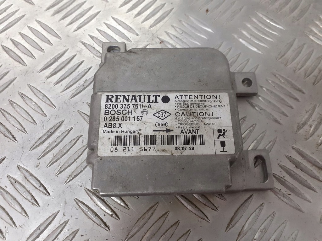 фото №1, Модуль подушка безопасности renault thalia ii 1.5 dci 0285001157
