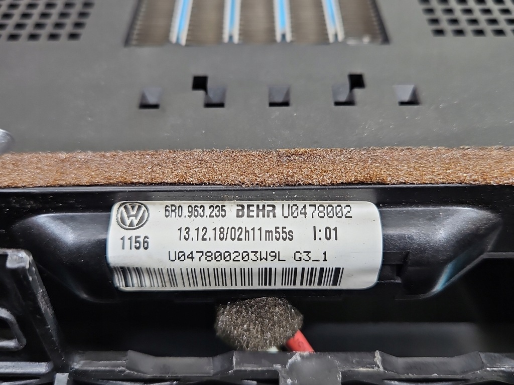 фото №8, Обігрівач skoda rapid 6r0963235 48237016 europa