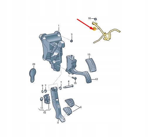 фото №2, Skoda enyaq iv brake and accel. lever crash балка rhd 1ec723913e