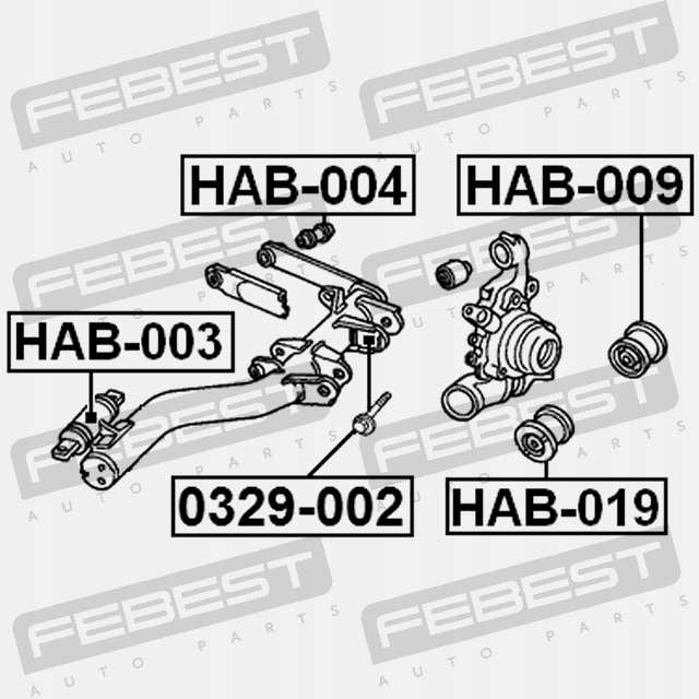 Купить Febest болт с эксцентрик