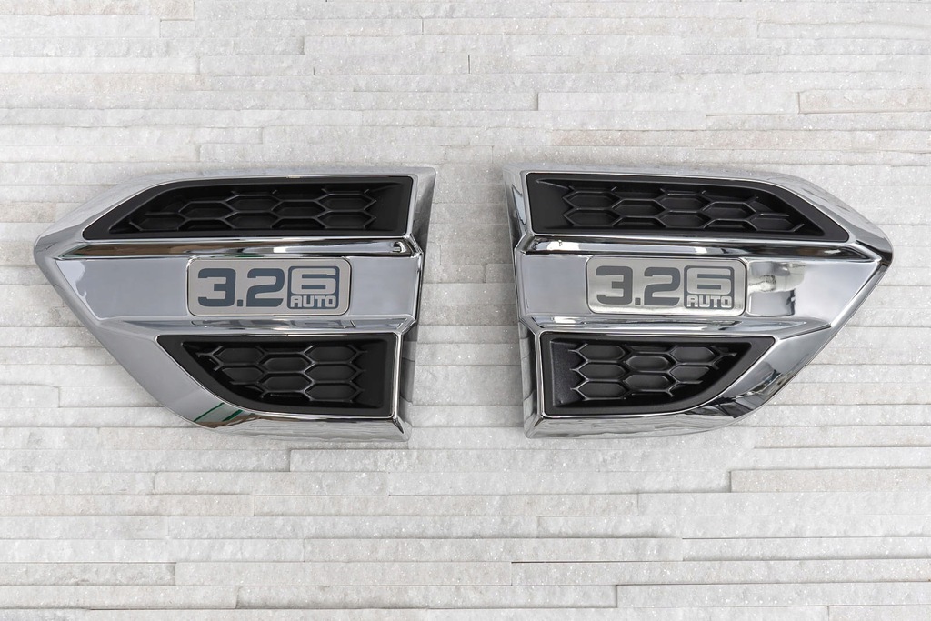 фото №4, Ford ranger t7 2016-2018 хромовані накладки впусків повітря 3.2