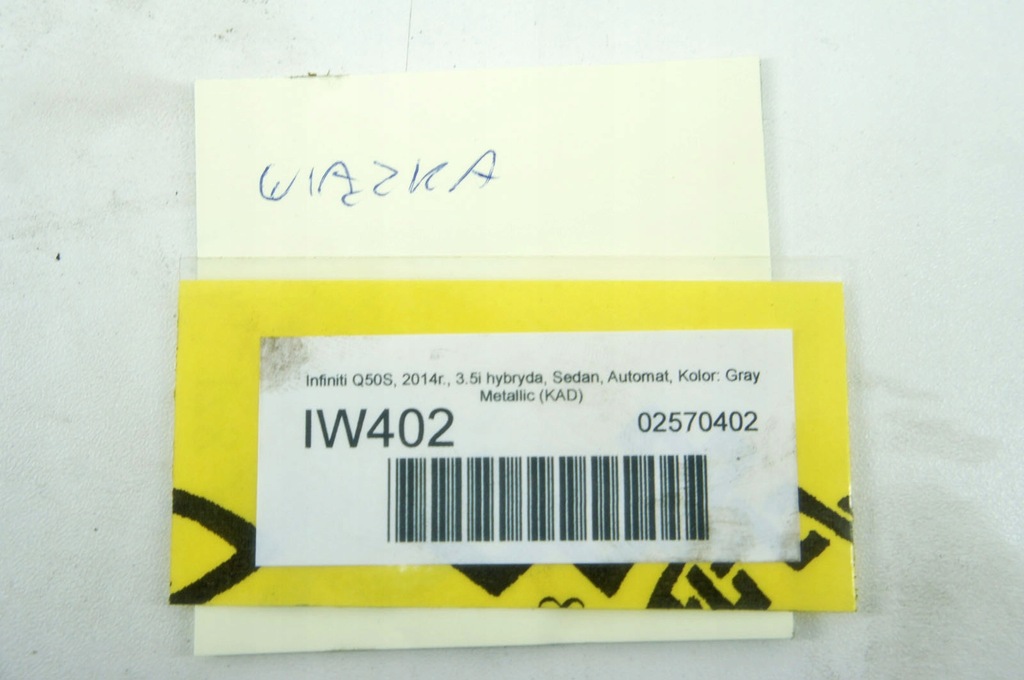 фото №5, Iw402 infiniti q50 s 3.5h жгут багажника
