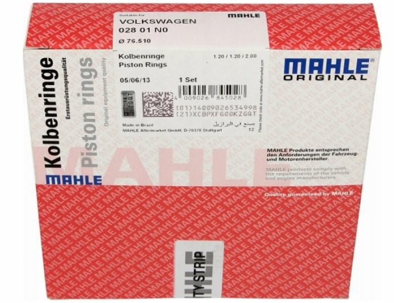 фото №1, Кільця поршневі vw eos 1.4 1.6 golf plus 1.4 1.6