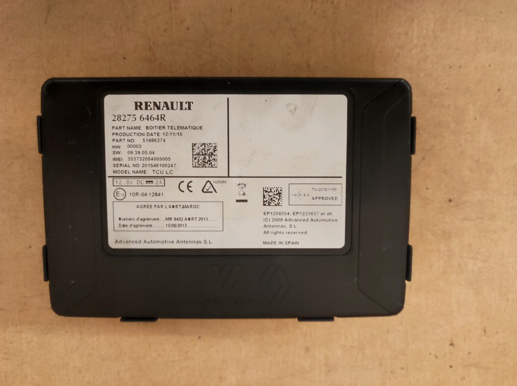 фото №1, Модуль блок керування телематика renault zoe i