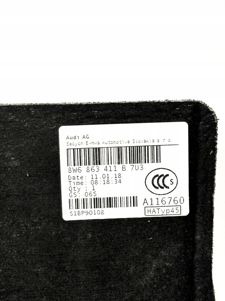 фото №8, Audi a5 s5 8w f5 coupe bang olufsen полиця задня багажника захист 8w6863411b