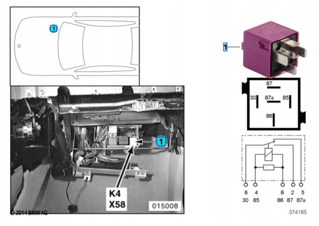 Реле signalviolett bmw 114 e12 e21 e23 e24 e28 e3 e30 e31 e32 mini в Україні