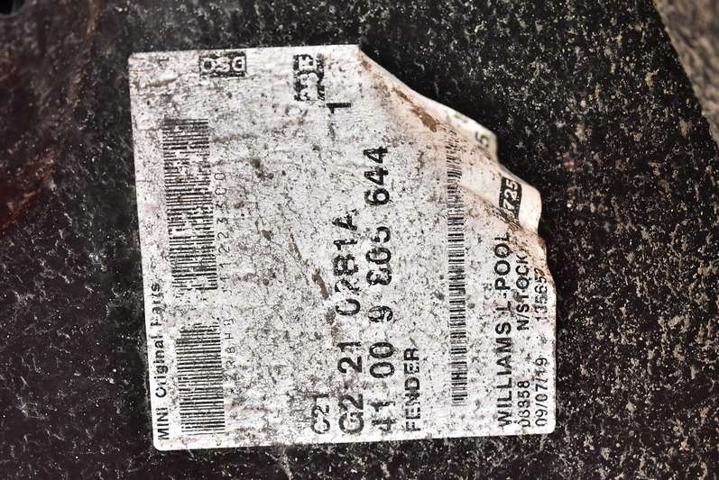 фото №15, Крила правий перед чорний 2642p13h13 mini cooper paceman s r61 12-16