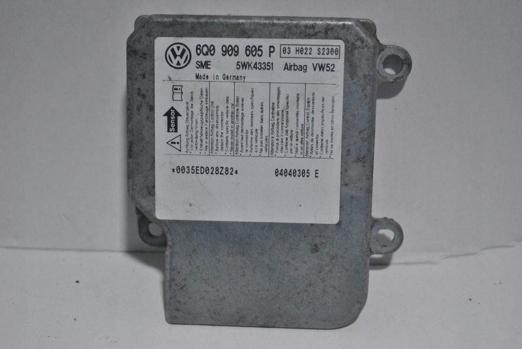 фото №1, Модуль датчик подушка безопасности volkswagen caddy iii 6q0909605p