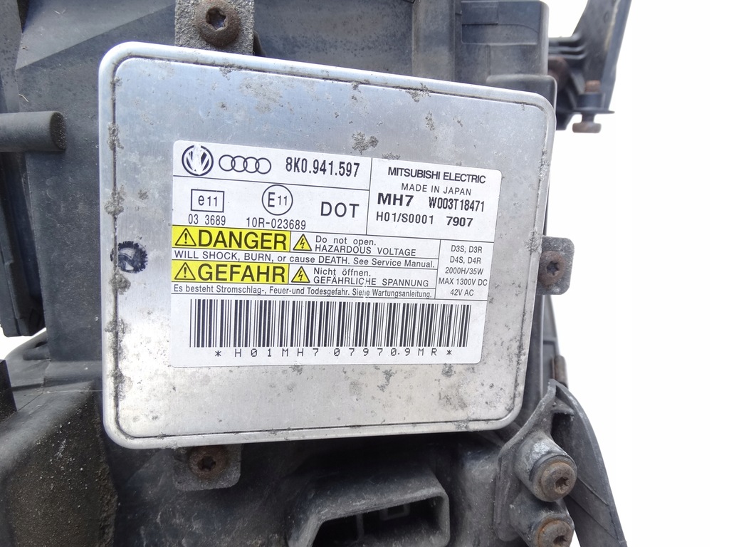 фото №9, Audi a4 b8 08-12 лампа левый перед bi ксенон поворотная led комплектная оригинал