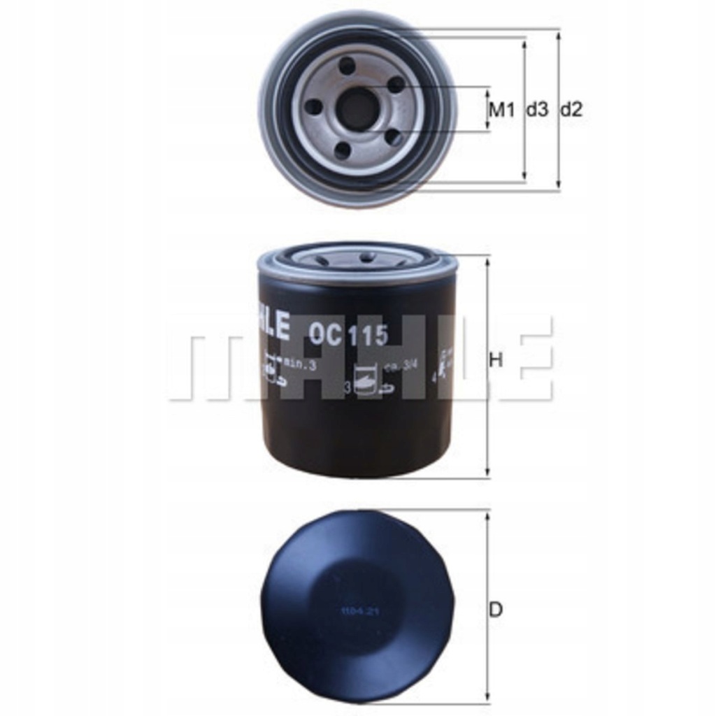 фото №3, Фильтр масла knecht oc 115