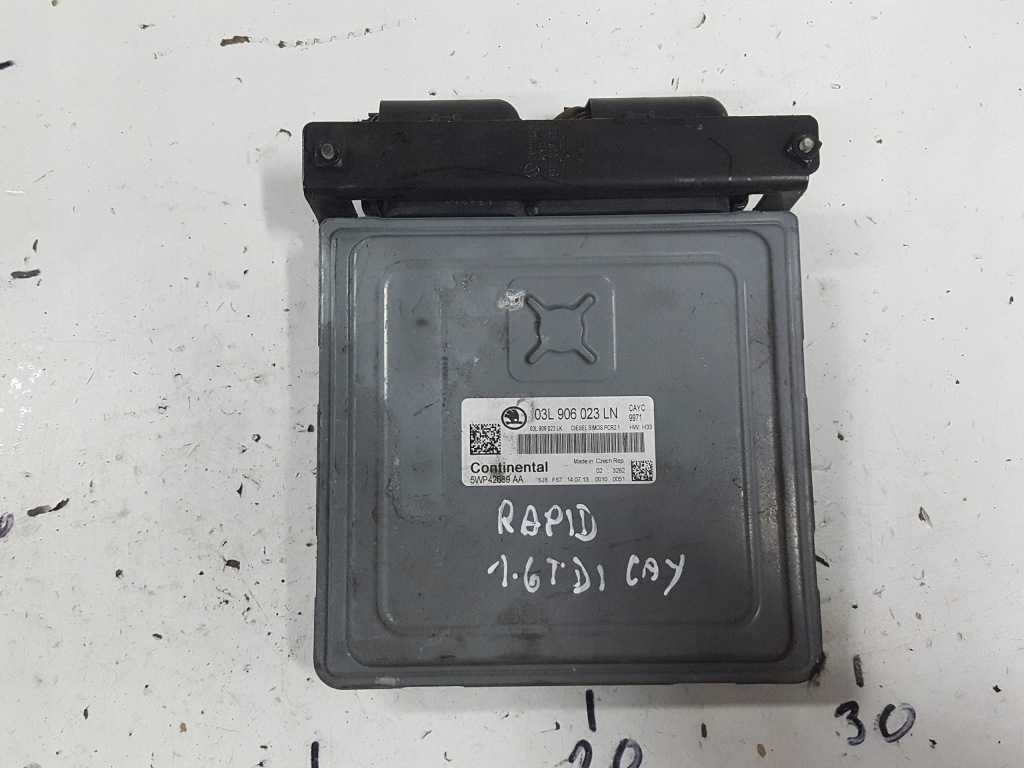 фото №1, Skoda rapid 12-17r 1.6 tdi cay бортовой компьютер двигателя