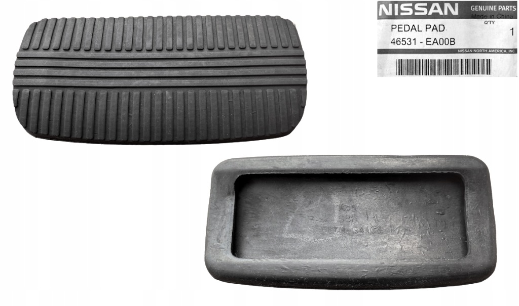 фото №1, Nissan navara d40 pathfinder r51 накладка резиновый элемент педаль тормоза автоматическая коробка передач оригинальный номер