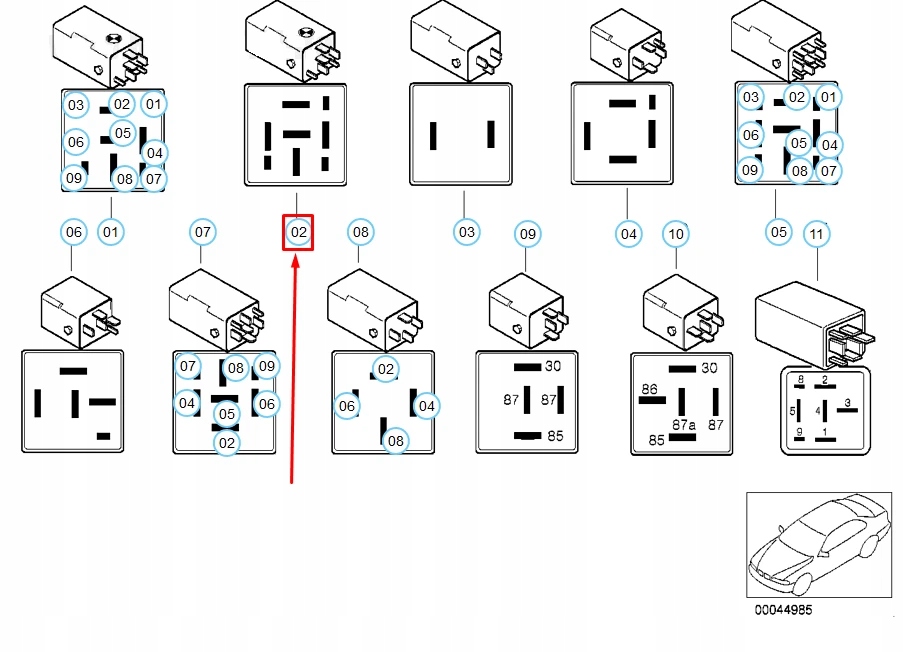 Купити Реле блокування стартер bmw 3 e36 61358364174 8364174 oem