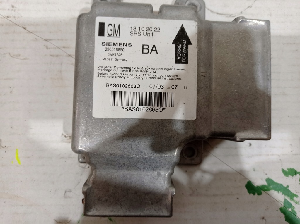 фото №1, Opel vectra c датчик air bag 13102022